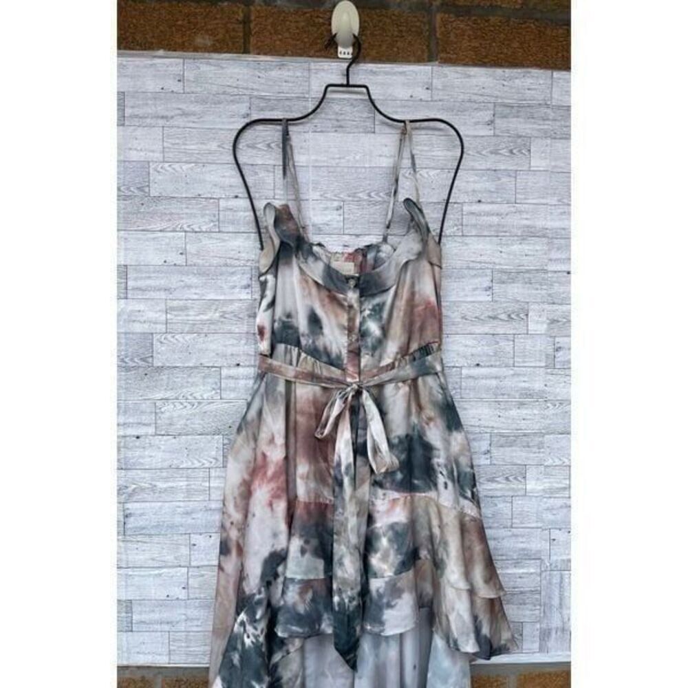 SUKISO WOMEN'S JULIET HIGH TO LOW DRESS EARTH TIE-DYE LARGE - Picture 5 of 12